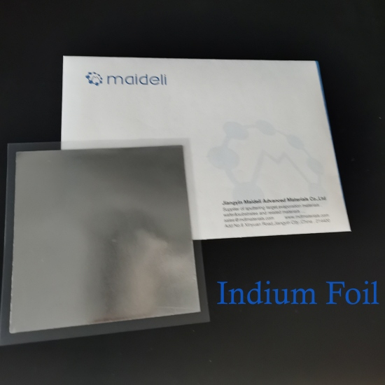 Indium Foil With High Purity 99.999%