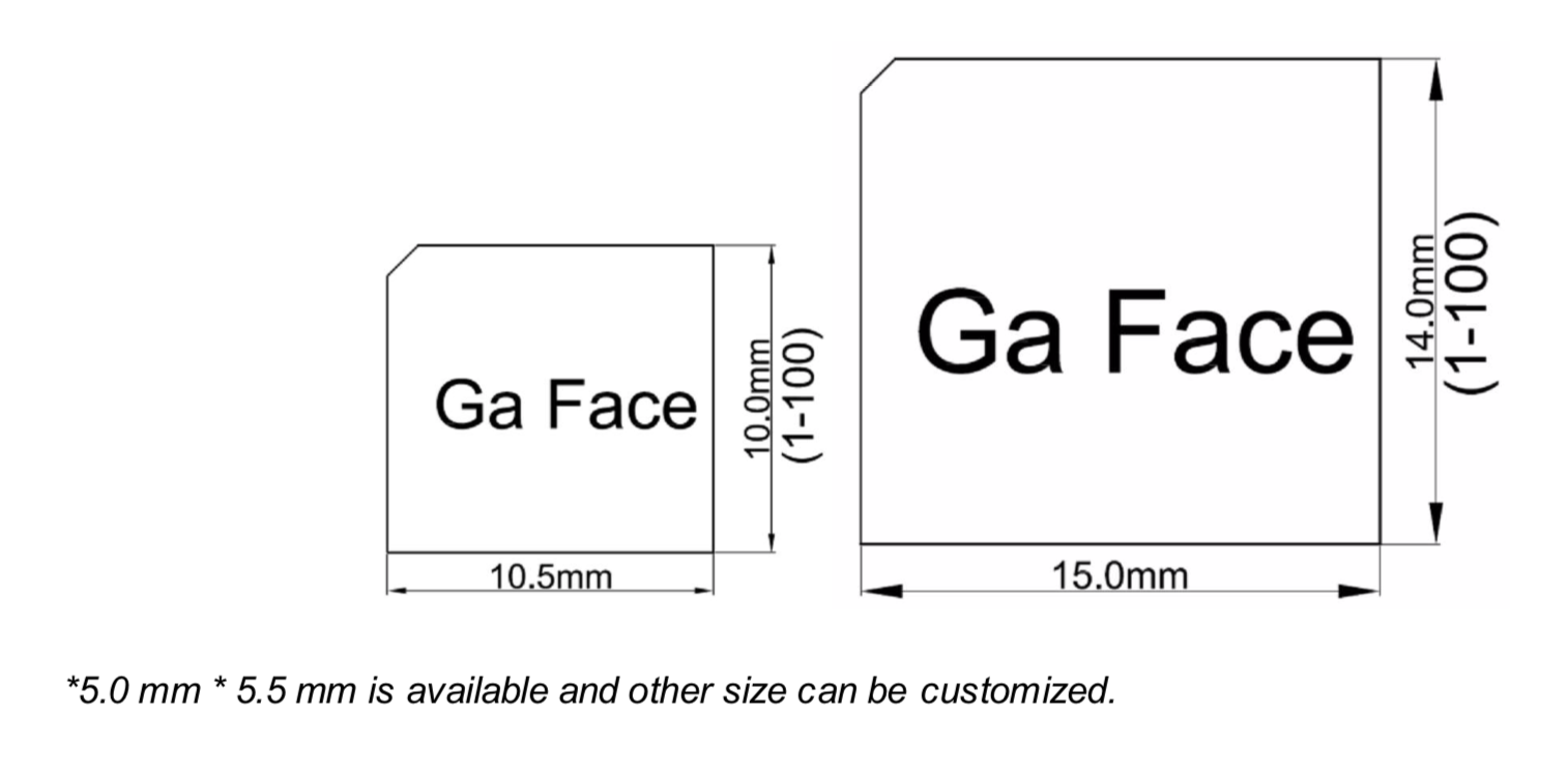 Free-standing GaN Substrates (Customized size)